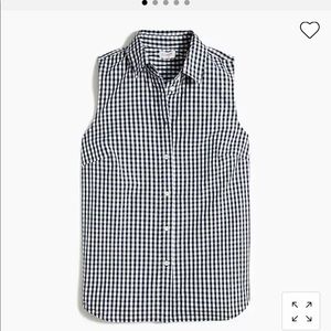 J Crew Gingham Button Up Shirt
